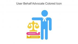 User Behalf Advocate Colored Icon In Powerpoint Pptx Png And Editable Eps Format