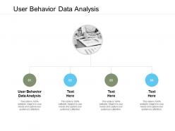 User behavior data analysis ppt powerpoint presentation slides guide cpb