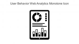 User Behavior Web Analytics Monotone Icon In Powerpoint Pptx Png And Editable Eps Format