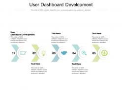 User dashboard development ppt powerpoint presentation file infographic template cpb