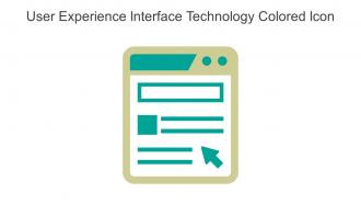User Experience Interface Technology Colored Icon In Powerpoint Pptx Png And Editable Eps Format