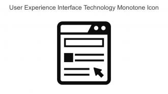 User Experience Interface Technology Monotone Icon In Powerpoint Pptx Png And Editable Eps Format