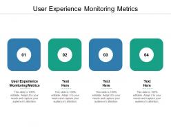 User experience monitoring metrics ppt powerpoint presentation summary aids cpb