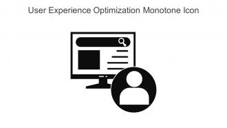 User Experience Optimization Monotone Icon In Powerpoint Pptx Png And Editable Eps Format
