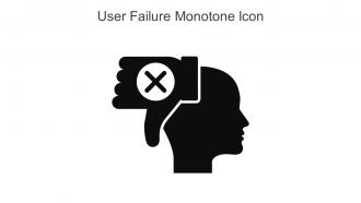 User Failure Monotone Icon In Powerpoint Pptx Png And Editable Eps Format