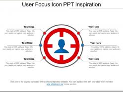 User focus icon ppt inspiration