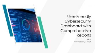 User Friendly Cybersecurity Dashboard With Comprehensive Reports PPT Template AT