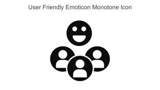 User Friendly Emoticon Monotone Icon In Powerpoint Pptx Png And Editable Eps Format