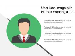 User Icon Image With Human Wearing A Tie