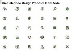 User Interface Design Proposal Icons Slide Ppt Powerpoint Presentation Outline Guide