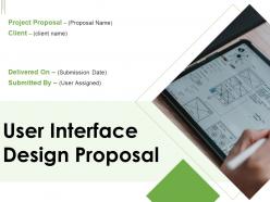 User interface design proposal powerpoint presentation slides