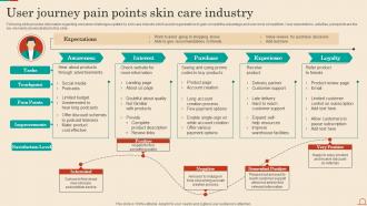 User Journey Pain Points Skin Care Industry