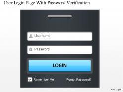 User login page with password verification ppt slides