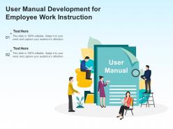 User manual development for employee work instruction