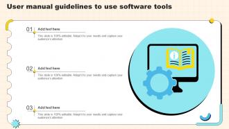 User Manual Guidelines To Use Software Tools