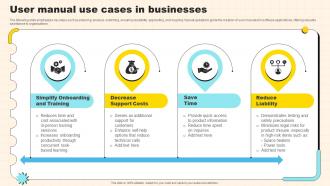 User Manual Use Cases In Businesses