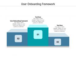 User onboarding framework ppt powerpoint presentation pictures deck cpb