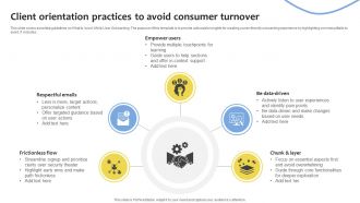 Client Orientation Practices To Avoid Consumer Turnover