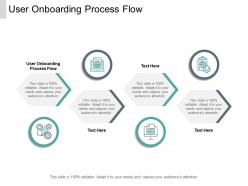User onboarding process flow ppt powerpoint presentation inspiration cpb