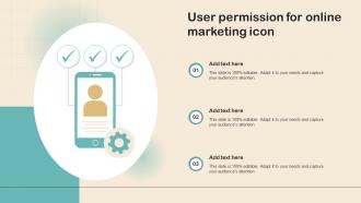 User Permission For Online Marketing Icon