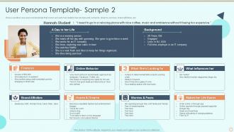 User Persona Template Sample Process Of Service Blueprinting And Service Design