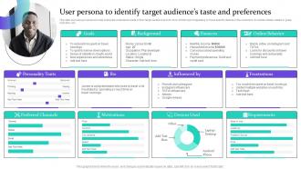 User Persona To Identify Target Audiences Taste Data Driven Marketing For Increasing Customer MKT SS V