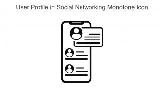User Profile In Social Networking Monotone Icon In Powerpoint Pptx Png And Editable Eps Format