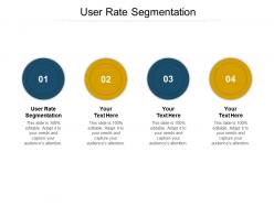 User rate segmentation ppt powerpoint presentation model file formats cpb