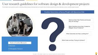 User Research Guidelines For Software Design And Development Agile Playbook For Software Designers