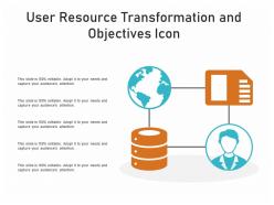 User resource transformation and objectives icon