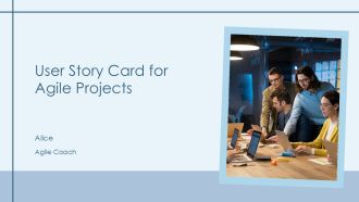 User Story Card For Agile Projects PPT Presentation AT