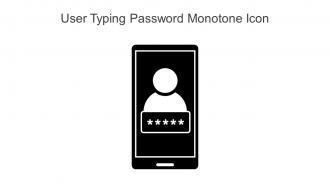 User Typing Password Monotone Icon In Powerpoint Pptx Png And Editable Eps Format