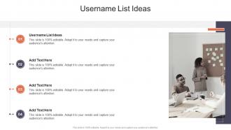 Username List Ideas In Powerpoint And Google Slides Cpb