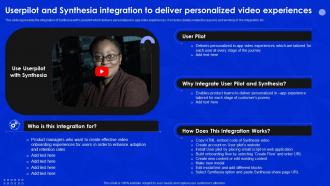 Userpilot And Synthesia Integration To Deliver Synthesia AI Video Generation Platform AI SS