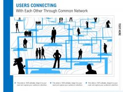 Users connecting with each other through common network