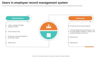 Users In Employee Record Management System