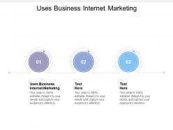 Uses business internet marketing ppt powerpoint presentation file summary cpb