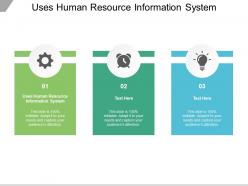 Uses human resource information system ppt powerpoint presentation image cpb