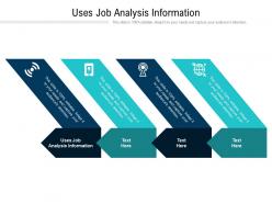 Uses job analysis information ppt powerpoint presentation gallery graphics cpb