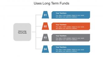 Uses Long Term Funds Ppt Powerpoint Presentation Inspiration Background Images Cpb