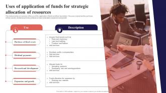 Uses Of Application Of Funds For Strategic Allocation Organization Function Strategy SS V