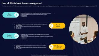 Uses Of RPA In Bank Finance Management