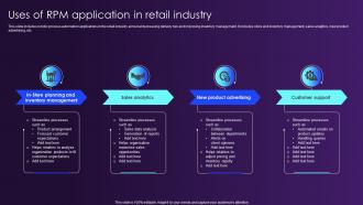 Uses Of RPM Application In Retail Industry