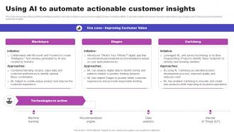 Using AI To Automate Actionable Customer Insights AI Marketing Strategies AI SS V