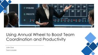Using Annual Wheel To Boost Team Coordination And Productivity PPT PowerPoint AT