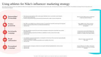 Using Athletes For Nikes Influencer Marketing Decoding Nikes Success A Comprehensive Guide Strategy SS V