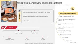 Using Blog Marketing To Raise Public Interest Comprehensive Guide To Holistic MKT SS V