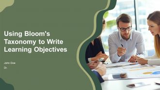 Using Blooms Taxonomy To Write Learning Objectives PPT Structure AT