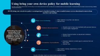 Using Bring Your Own Device Policy For Digital Transformation In Education DT SS