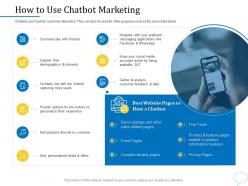 Using chatbot marketing capturing more leads how to use chatbot marketing ppt powerpoint presentation ideas